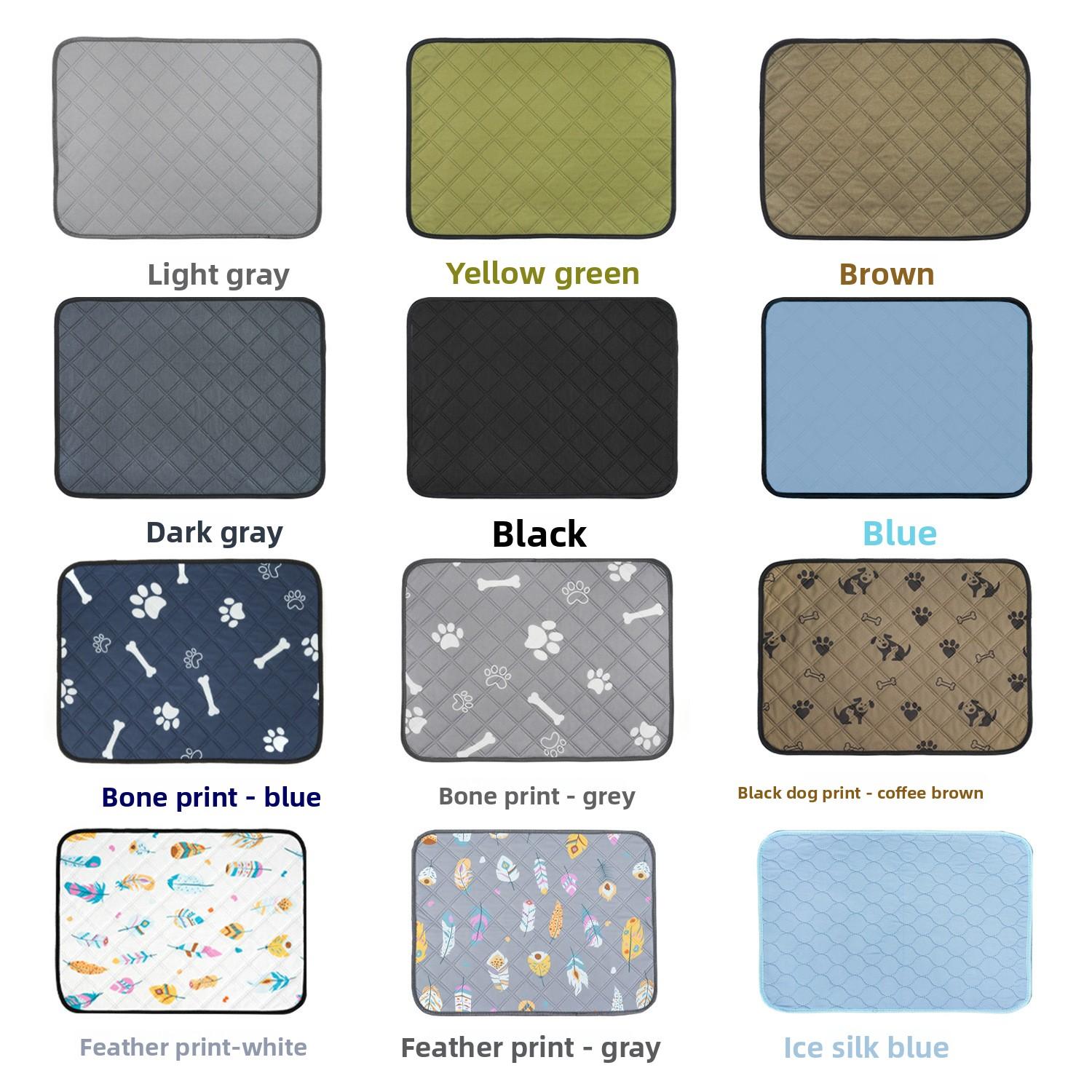 Washable Waterproof Pet Pee Pad, Extra Thick Highly Absorbent Reusable Dog Training Pad, Non-Slip Mat for Small Dogs & Cat Litter Box