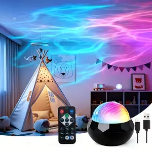 360-Degree Aurora Starry Sky Projector with Dimmable LED Strip Lights and 7 Starry Light Effects | Perfect for Decorating Game Rooms, Living Rooms, and Bedrooms—an Excellent Gift for Thanksgiving and Birthdays