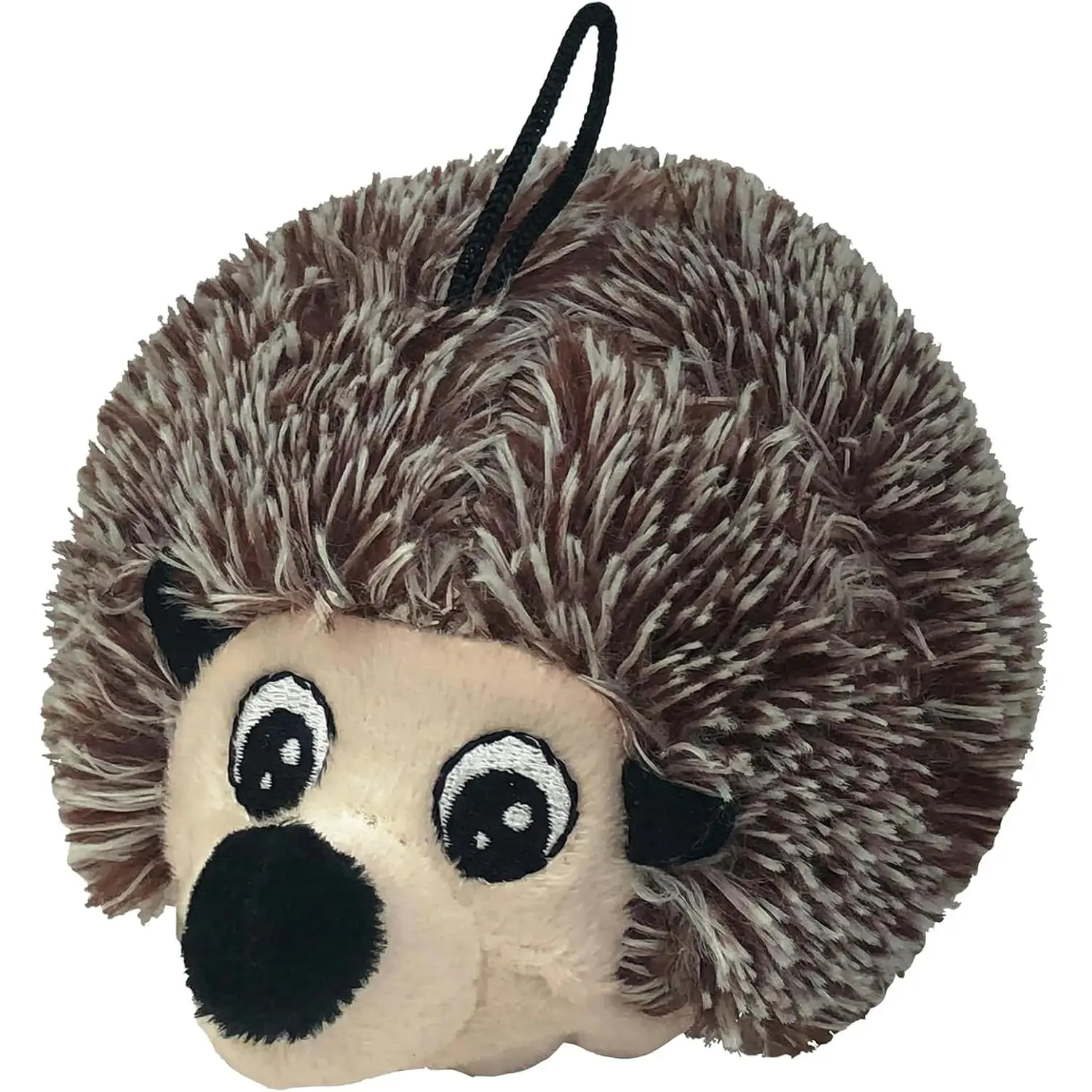 D.O.G'Z 4-inch EZ Squeaky Hedgehog  Plush ,Durable Squeaks Bouncy Ball