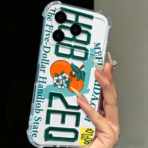 Retro Road Sign Pattern  Flexible Transparent  Case for iPhone 17/16/15/14/13/12/11/X/XS/XS Max/16E/17E Drop-Proof Anti-Scratch Dust-Proof Fashion Accessory Perfect for Daily Use hgcase shop gift shockproof protection