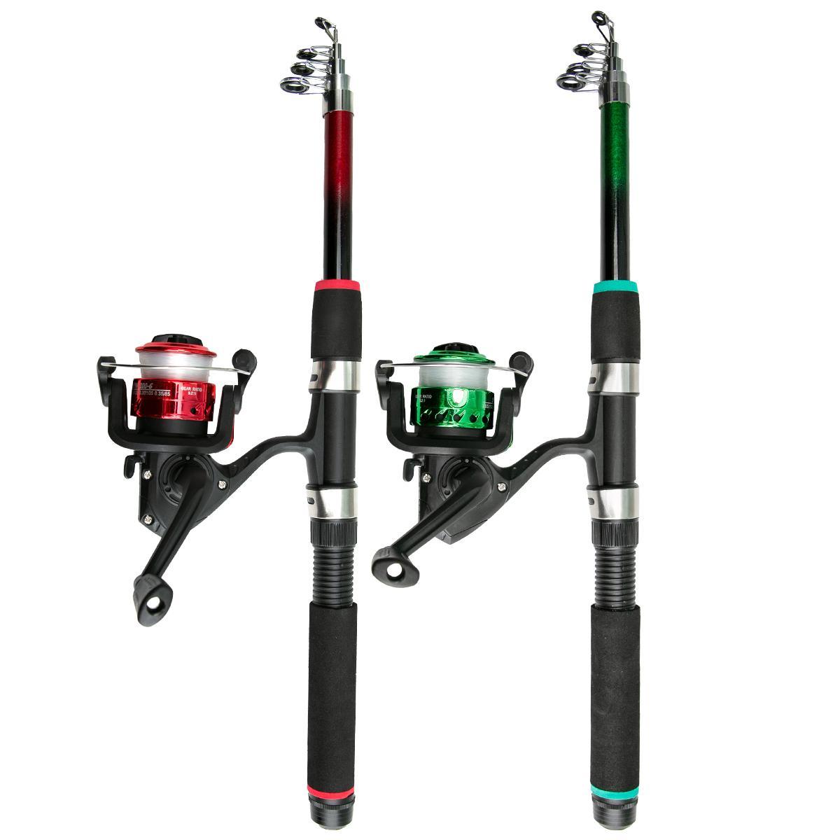 1.8 m Telescopic Fishing Rod and Reel Accessories Set, Fishing Gear, Portable Travel Fishing Pole Set, Fishing Accessories for Outdoor Fishing, Fishing Hook Set, Fishing Swivels Snap, Fishing Supplies