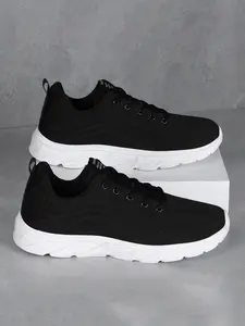 Men's Lightweight Breathable Running Shoes, Laces Comfort Sport Shoes, Ideal for All Seasons, Casual Outdoor Activities, Multiple Colors Available