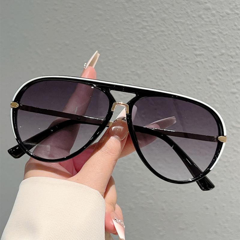 Retro Aviator Sunglasses for Men, 2025 New Fashion Multi-color Gradient Sunglasses, Trendy Casual Outdoor Decorative Sunglasses for Women