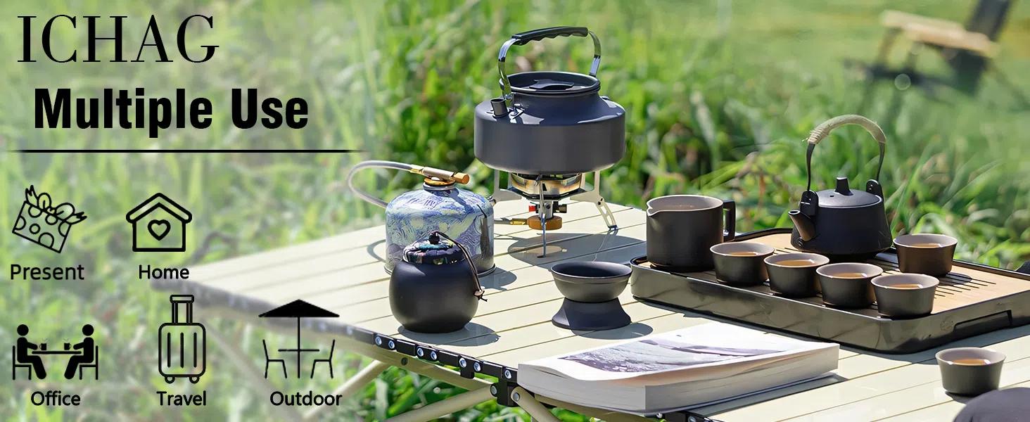 Japanese Tea Set, Chinese Tea Set, Tea Sets for Adults, Tea Pet, Gongfu Tea Set, Portable Tea Set, 14-Piece Porcelain Tea Set Withgrey Leather Case, Asian Tea Set for Home, Outdoor, Business