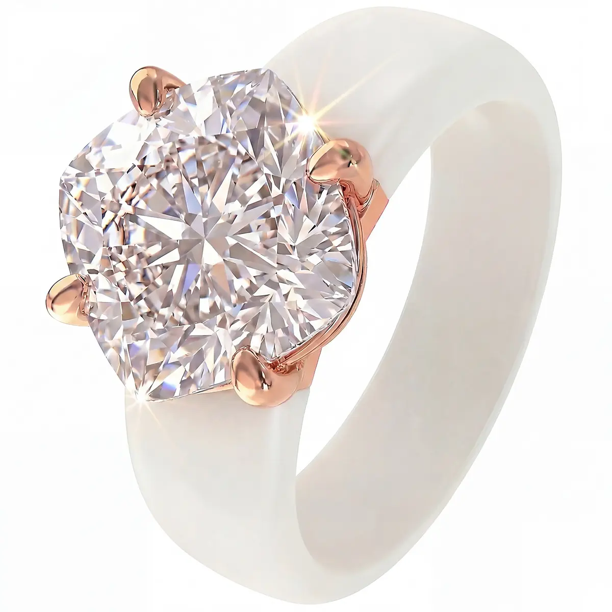 Silicone Elegant Egg-Shaped-Cut Zirconia Ring Stylish Fade-Resistant Ring 1pc with for Women Wedding Anniversary Gift Sparkling Beautiful Jewelry Accessory Suitable for Daily Wear Outdoor Sports Gym And Yoga Perfect for Mother'S Day