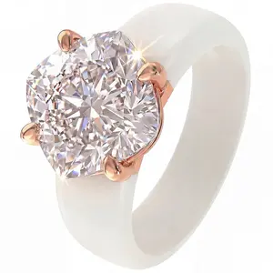 Silicone Elegant Egg-Shaped-Cut Zirconia Ring Stylish Fade-Resistant Ring 1pc with for Women Wedding Anniversary Gift Sparkling Beautiful Jewelry Accessory Suitable for Daily Wear Outdoor Sports Gym And Yoga Perfect for Mother'S Day