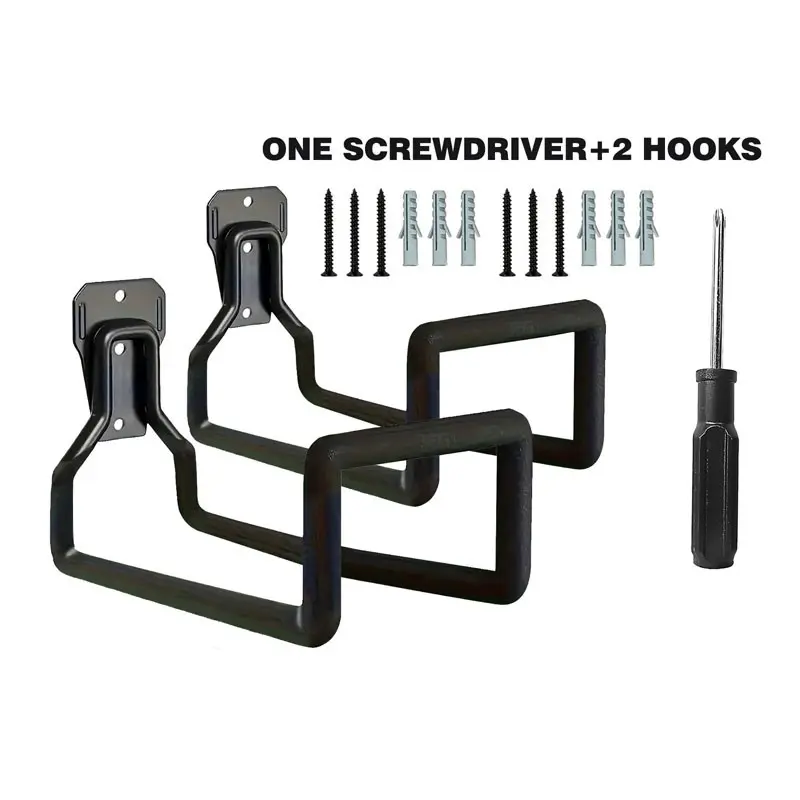 2 Heavy-duty Garden Hose Stands - Rust-Proof Wall-mounted Storage Rack - Safe Extension Hose Organizer for Outdoor Gardens and Garages - Easy Installation and Space-Saving Solution, Garden Hose Hanger Wall Mount