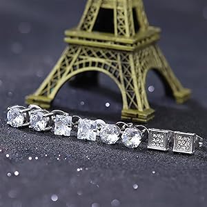 8 Pairs Hypoallergenic Stud Earrings Set | 316L Stainless Steel | Sensitive Ears Friendly | Unisex Jewelry 3-8mm (Silver & Black) 8 Pairs Hypoallergenic Stud Earrings Set | 316L Stainless Steel | Sensitive Ears Friendly | Unisex Jewelry 3-8mm (Silver & Black)