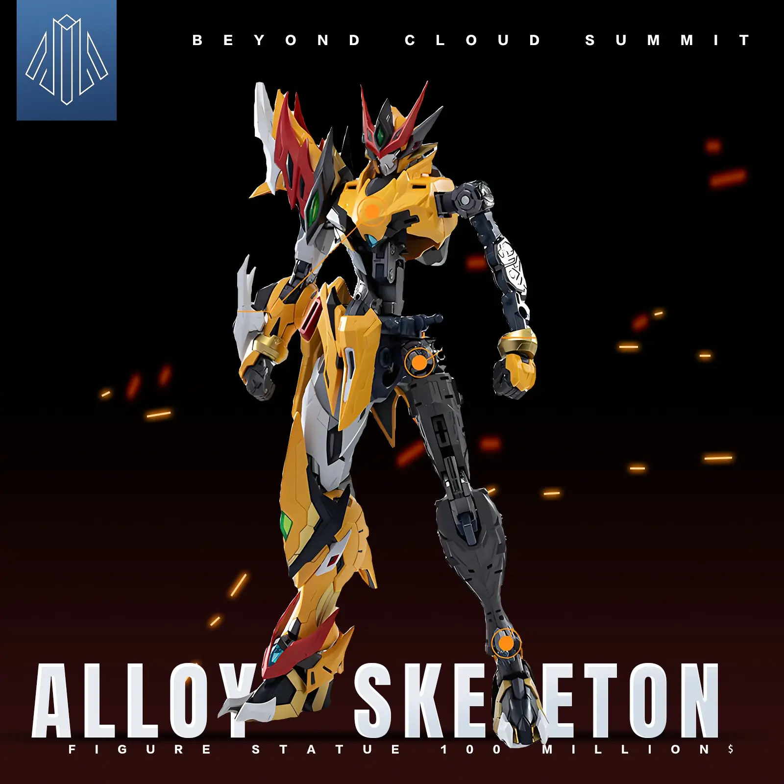 Authentic Mecha Assembly Model, Alloy Skeleton Mecha Model, Eastern War General Robot Toy, Collectible Building Kit, Holiday Gift Birthday Present