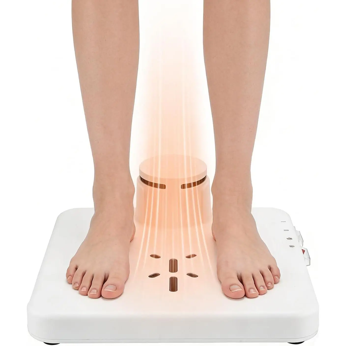 Body Dryer for After Shower Compact, 960W Body and Feet Dryer,2 Modes,White| Small Full Body Dryer, Cool & Warm Air Modes, 2 Wind Speeds, Step-on Switch, Waterproof, 11.8 * 11.4 in, for Apt, RV Bathroom