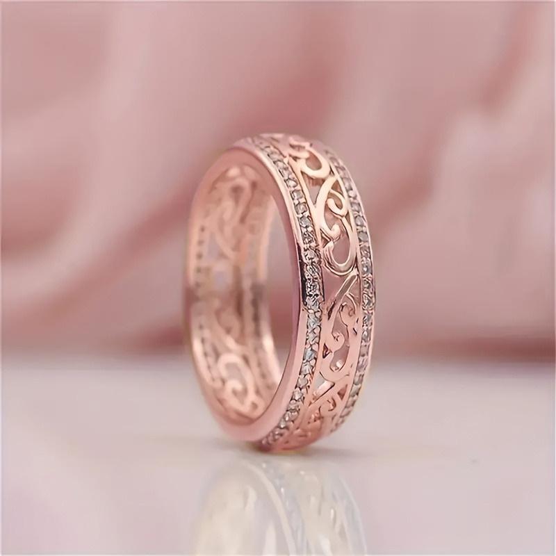 Elegant Timeless Pattern Birthstone Stackable Ring - Anniversary, Engagement, Wedding & Bridal Jewelry | High-Quality Women’s Accessories for Festive & Daily Wear