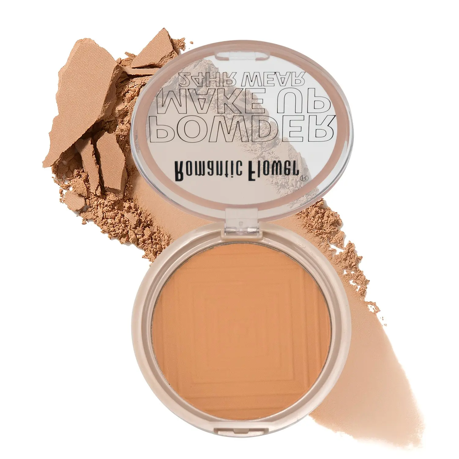 3 Shades Matte Makeup Finish Pressed Powder， Long-Lasting Natural Waterproof Face Makeup Contour Powder Cake