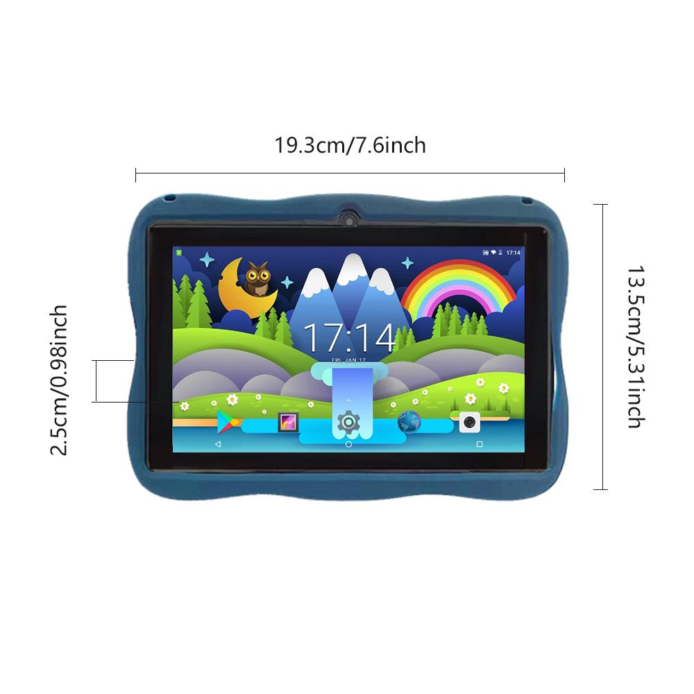 7 Inch Tablet Computer, 1 Count Dual Camera Quad Core Processor Tablet with Anti Drop Case, Parental Control Tablet for Boys & Girls
