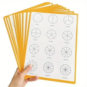 10 Piece Fraction Operation Tool Set, Durable Dry Erase Double-Sided Board, Teacher Recommended Math Learning Tools, Classroom/home Use, School Classroom Supplies, Homeschool Supplies