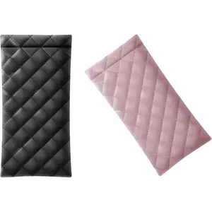 2Pcs Portable Squeeze Eyeglasses Case - PU Leather Soft Sunglasses Bag Pouch, Pocket Mobile Phone Sunglasses Eyewear Organizer Holder,Black PinkGift.