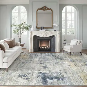 ComiComi Abstract Modern Minimalist Rugs, Large Living Room Rugs, Machine Washable,Ultra Soft High-Density Pile Area Rugs for Bedroom Dining Room,Men/Women,Noise-Reducing,Non-Slip Stain Resistant Foldable Summer Thin Rug,Boho runner low Home Decor Rug