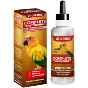 Multi-Vitamin for Birds High-Potency Vitamin & Mineral Supplement for Pet Birds 2.0 Ounce
