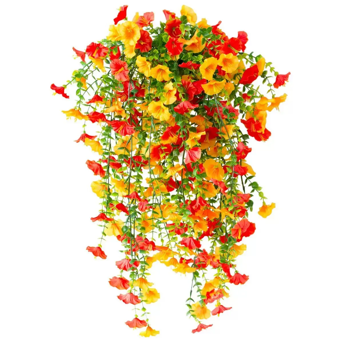 8-Piece Artificial Hanging Flowers, UV-Resistant Plastic Violet Vine, Wall Decor, Home, Garden, Wedding, Indoor/outdoor, Fall Decoration