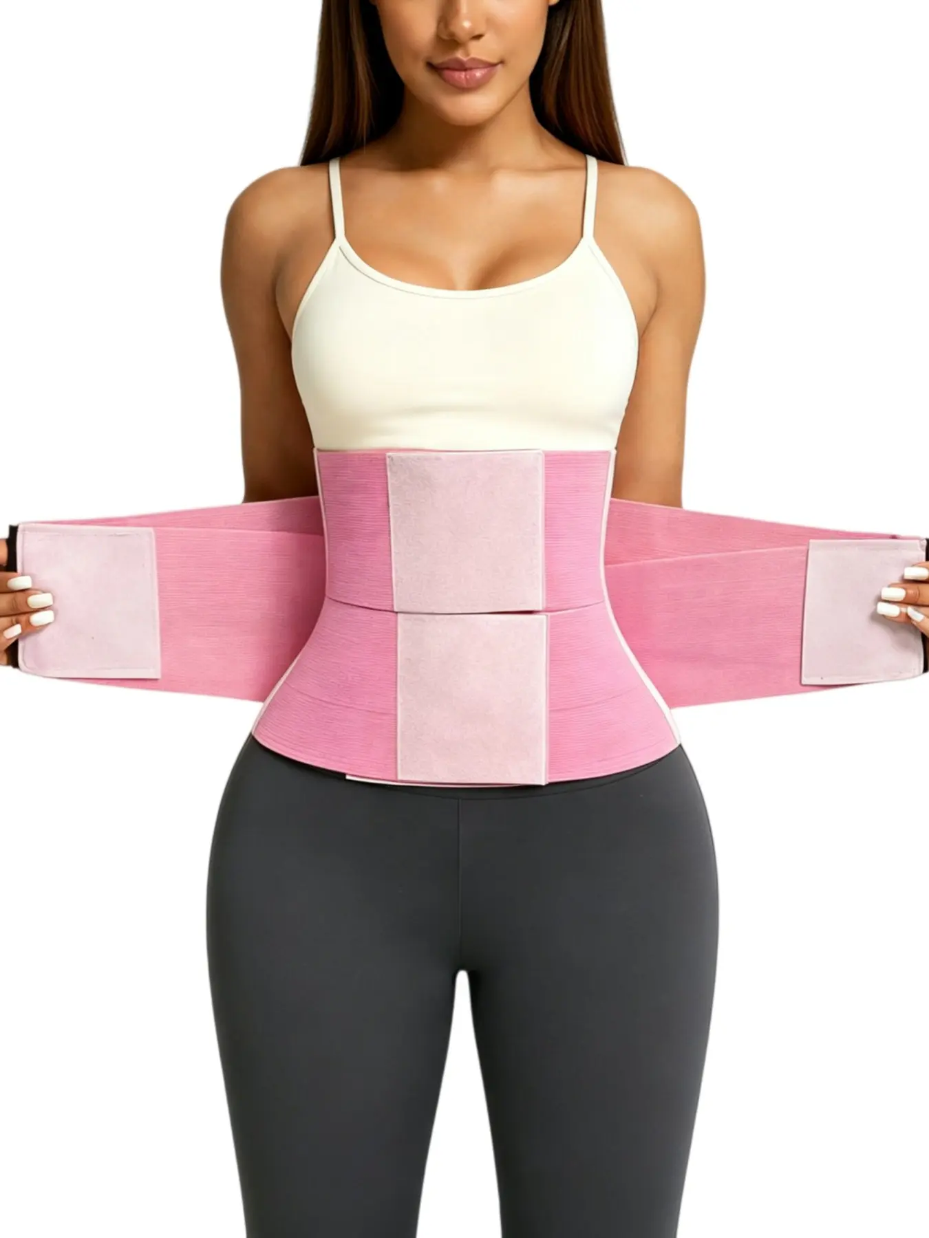 Women Adjustable Multi-Wrap Waist Sculptor Band, Firm Abdomen Compression Waist Cincher Trainer, Stretch Breathable Sweat Activating Shaper Wrap, Hourglass Curve Shapewear for Fitness Training, Postpartum & Daily Under Garments
