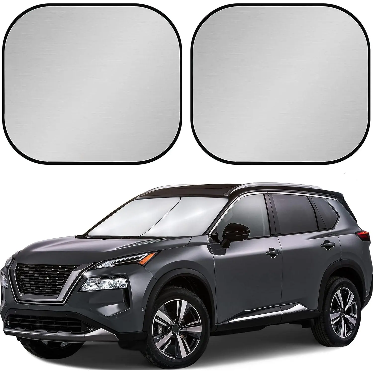 Windshield Sun Shade - Reflective Fabric Blocks Sun and Keeps Your  Cool, Foldable Sun Shield for  ( Fit)