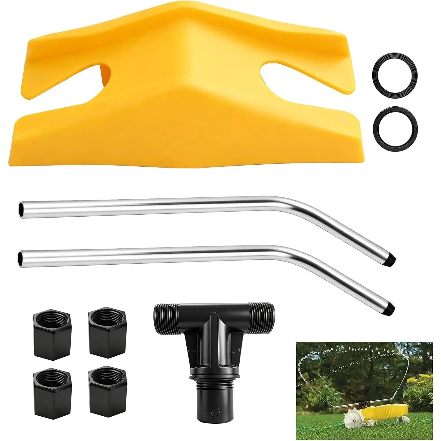 Traveling Sprinkler Arms, Tee Replacement Assembly & Traveling Tractor Sprinkler Kit Compatible for Efficient Watering Of Lawns, Gardens And Yards