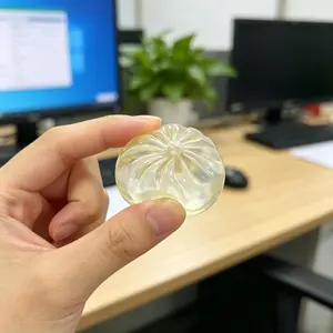 6Pcs Mini Dumplings with Steamer Bun Squeezable Toy Set Soft Stress Relief Crystal Squishy Fidget Sensory Toy Party Favors Gift