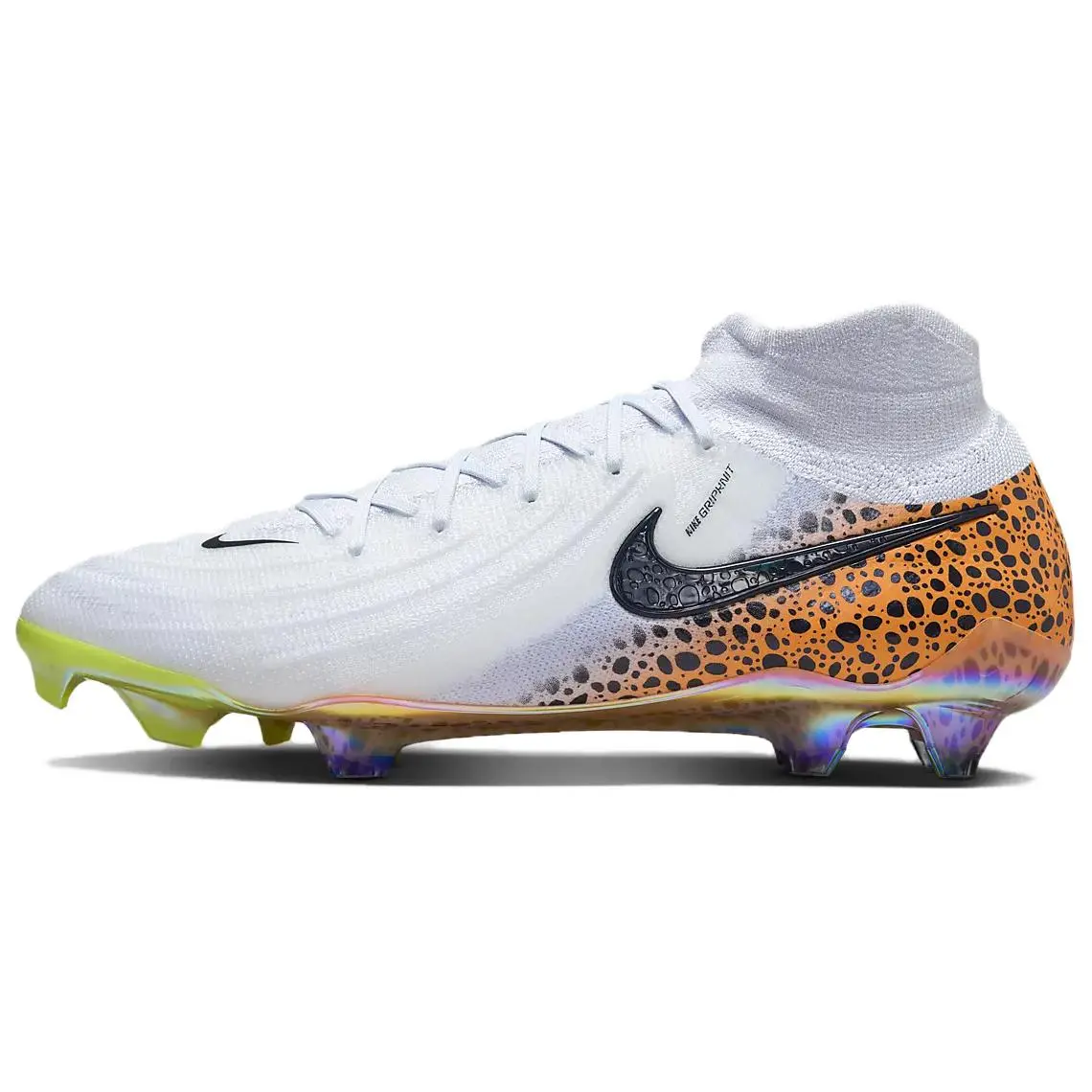 Men's Nike Phantom Luna 2 Elite Electric Football Cleats - House White, Ball Control, Breathable Mesh, Comfort, Cushioning, Grip, Electrified Look, TPE Outsole (Maison Mihara Official Release)