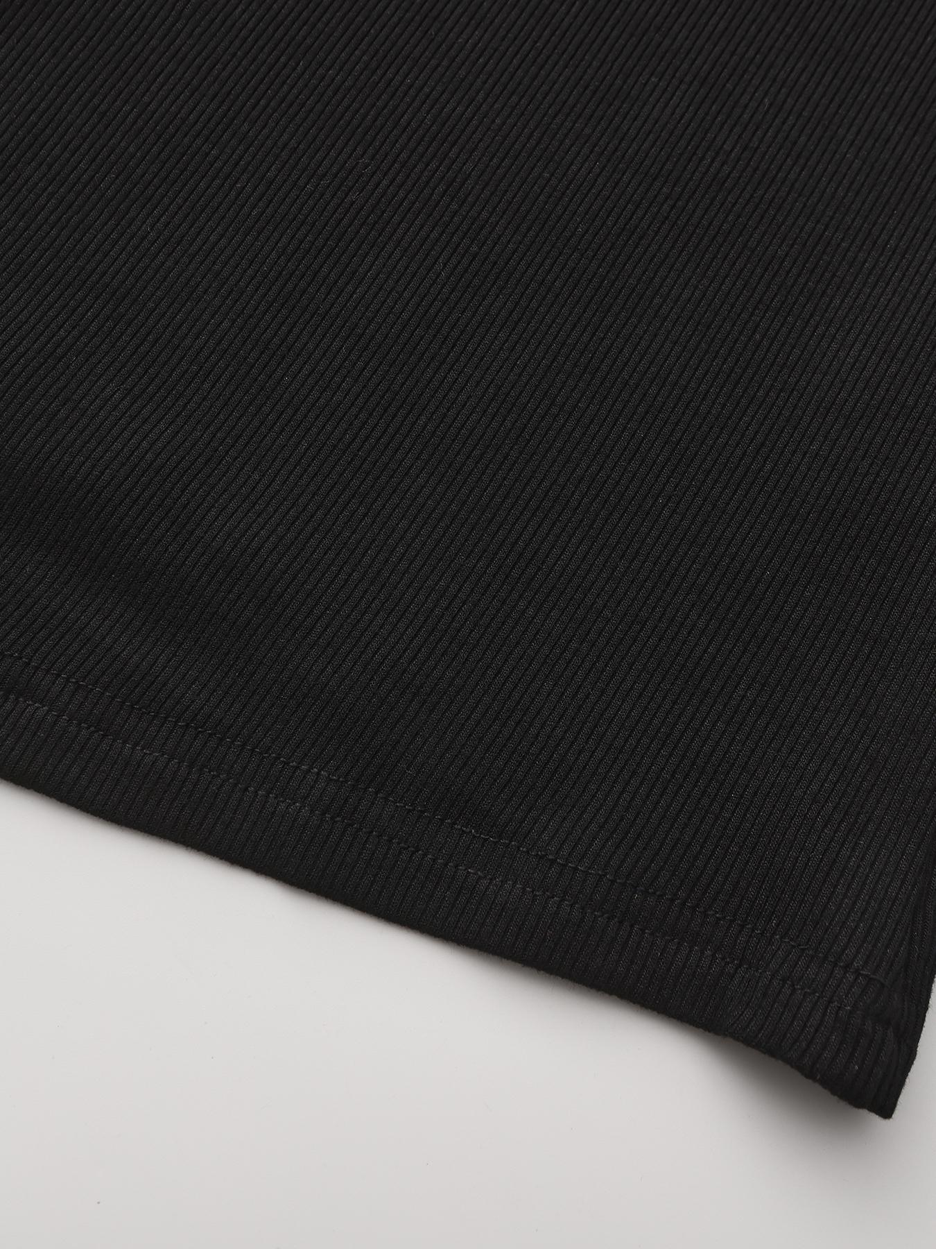 UOOZEE women's fashion casual tight solid color slit high collar sweater, simple and design sense, daily comfort, elastic fabric, comfortable and breathable, slim fit and figure showing Black Long Sleeve Basic Tops Knitwear outfits