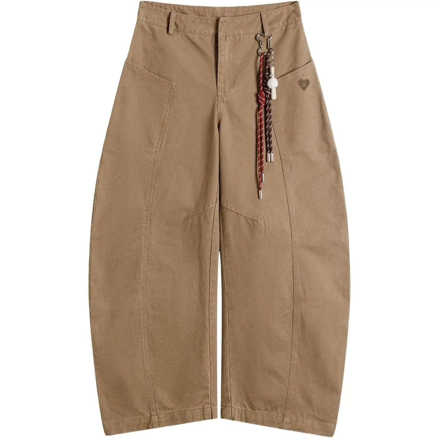 Aelfric Eden Baseball Chain Baggy Barrel Pants for Women Men Wide Leg Streetwear Casual Unisex Loose Lantern Trousers Pants