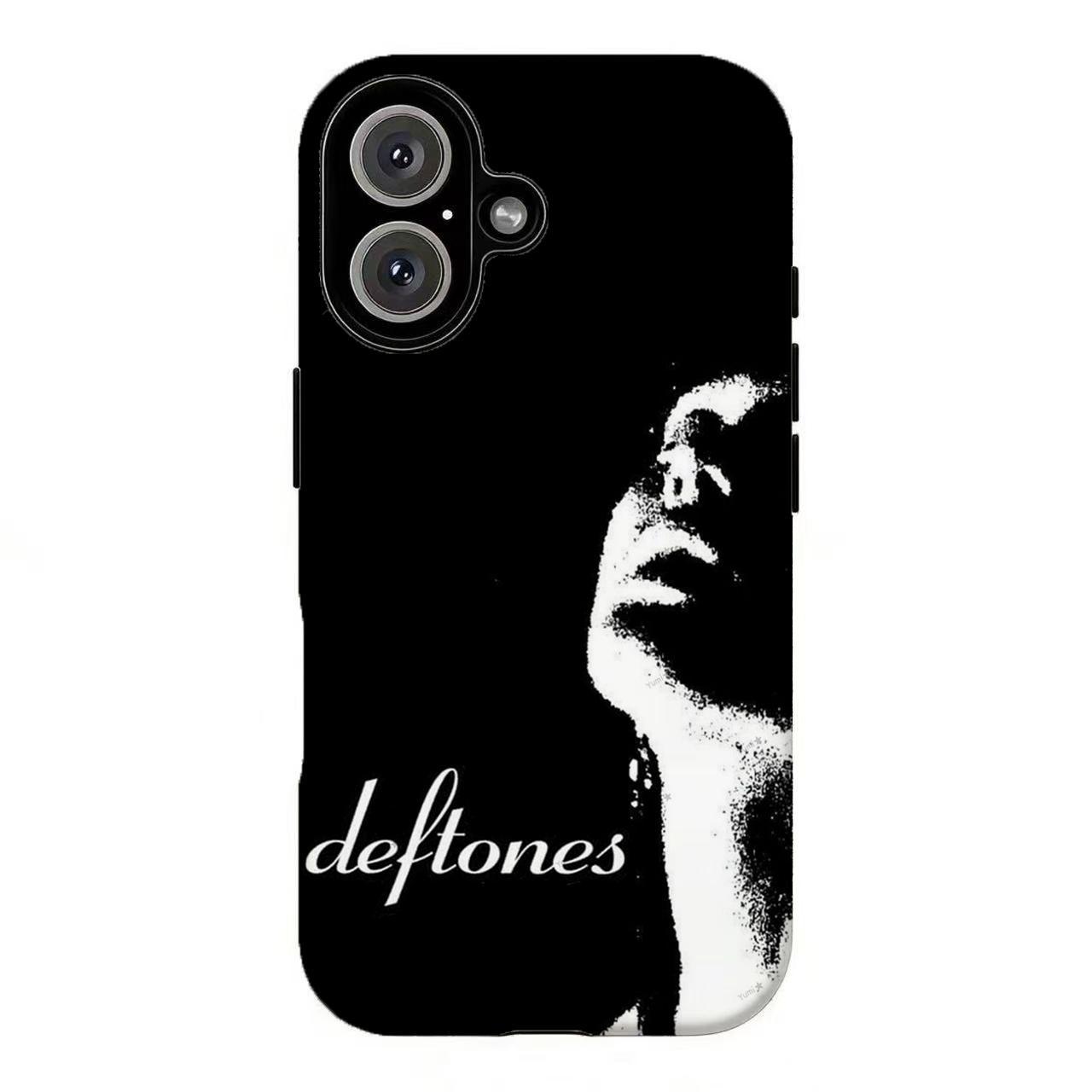 FL-Vintage Deft0nes Collage Phone Case,Dark Y2K Nu Metal Band Tough Case For iPhone 11 12 13 14 15 16 17 Pro Max for Samsung S21 S22 S23 S24 S25 S26-Gift for her/him/fans