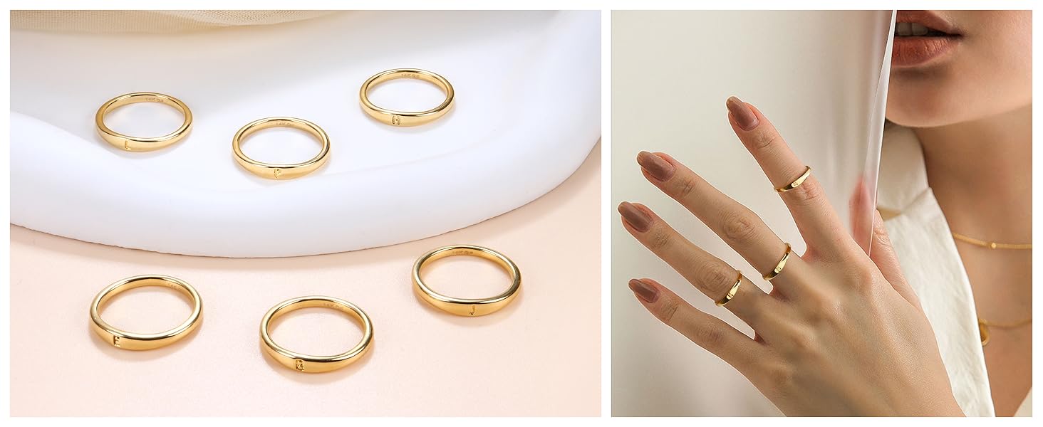 FINREZIO Initial Ring for Women Teen Dainty Ring Non Tarnish Simple Letter Band Rings Signet Ring Stackable Thin Pinky Alphabet Thumb Rings Initial Jewelry Gifts Size 6 7 8 9 10 FINREZIO Initial Ring for Women Teen Dainty Ring Non Tarnish Simple Letter Band Rings Signet Ring Stackable Thin Pinky Alphabet Thumb Rings Initial Jewelry Gifts Size 6 7 8 9 10
