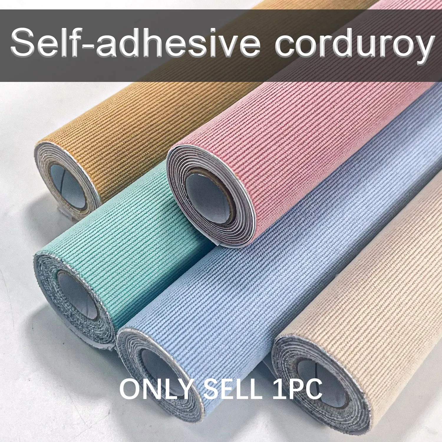 Self-Adhesive Velvet Fabric, Durable Polyester Material, 21 Grooves Fine Texture, 30x140 Cm, Ideal for DIY Crafts, Box Packaging, Soft Paneling, Jewelry Making, Shoe Hat Lining