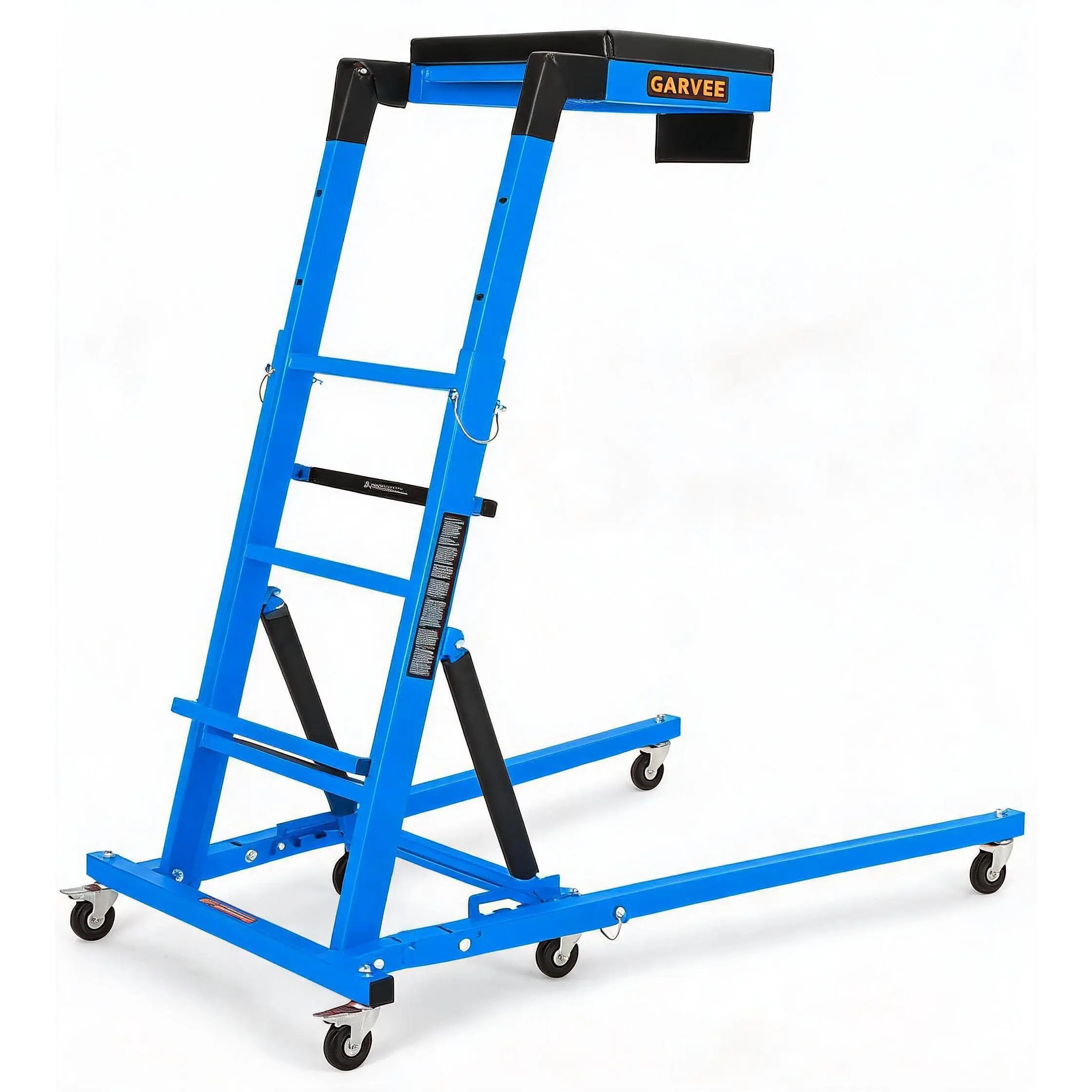 1200LBS Foldable Forklift Safety Cage - 1-2 Person Steel Work Platform Man Basket with Mesh Guardrail & Safety Chains for Warehouse Aerial Work