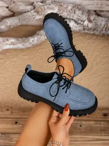 Women's new platform comfortable and soft loafers, Office shoes, a must-have for daily casual wear, simple and versatile one-foot platform shoes, a must-have for commuting to work and school in all seasons