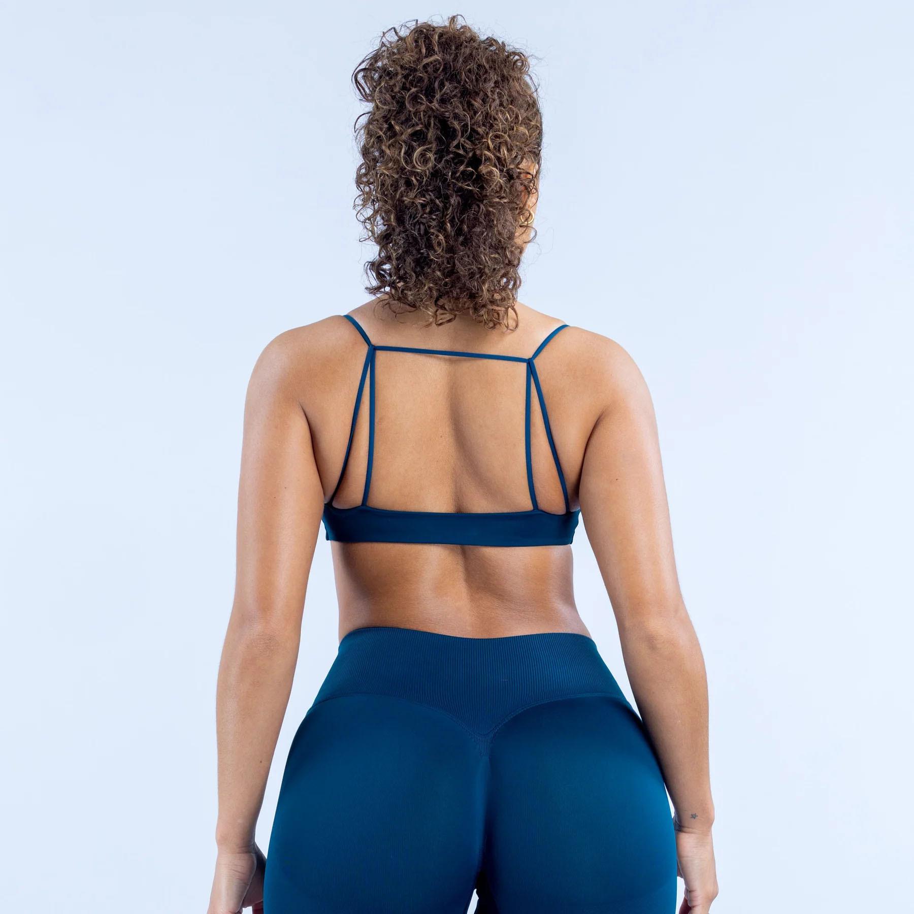 (with logo) DFYNE Seamless Twist Back Sports Bra – Thin Straps Open Back No-Trace Beautiful Back Yoga Running Fitness Bra for Women (with logo) DFYNE Seamless Twist Back Sports Bra – Thin Straps Open Back No-Trace Beautiful Back Yoga Running Fitness Bra for Women