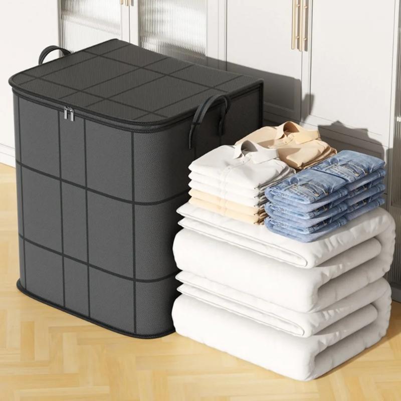 Foldable Clothes Storage Bins Clothes Organizer Large Capacity Wardrobe Sorting Storage Bucket Waterproof Multifunction