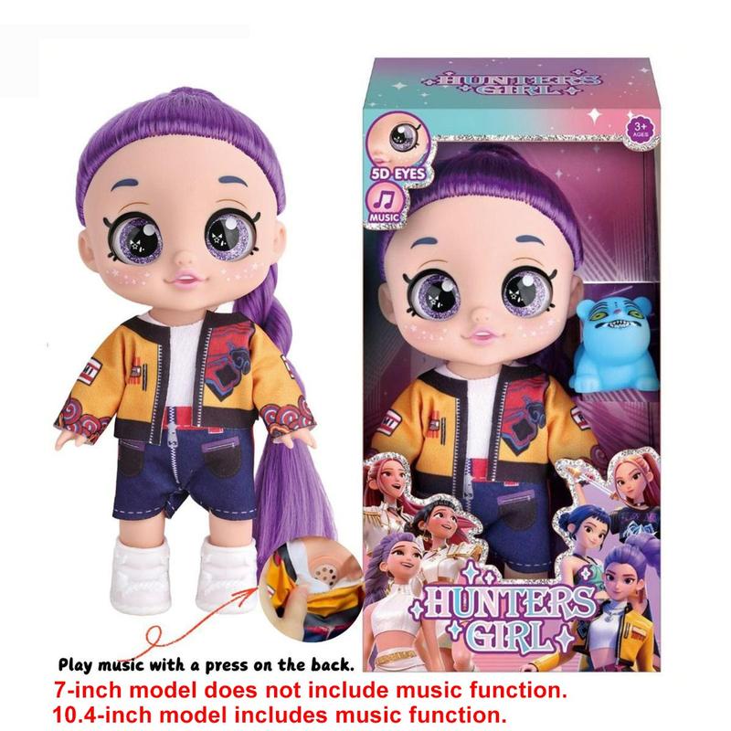 Cute K-Pop Dolls Role Play Toy, Rumi Mira Zoey Character Figure, Kids Collectible Desk Display, Fan Favorite Gift
