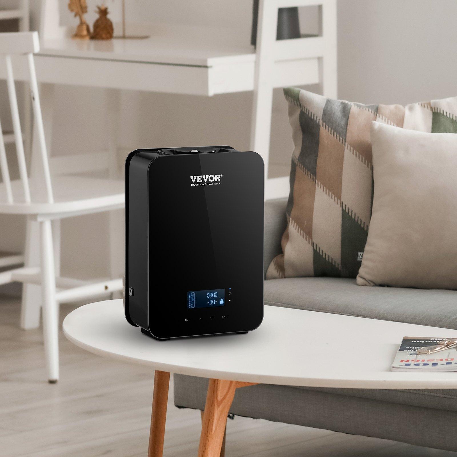 VEVOR Scent Air Machine, 180ml Bluetooth Smart Essential Oil Diffuser, 2000sq.ft Waterless HVAC Scent Diffuser with Cold Air Technology, Aromatherapy Diffuser Machine for Home, Office, Hotel,