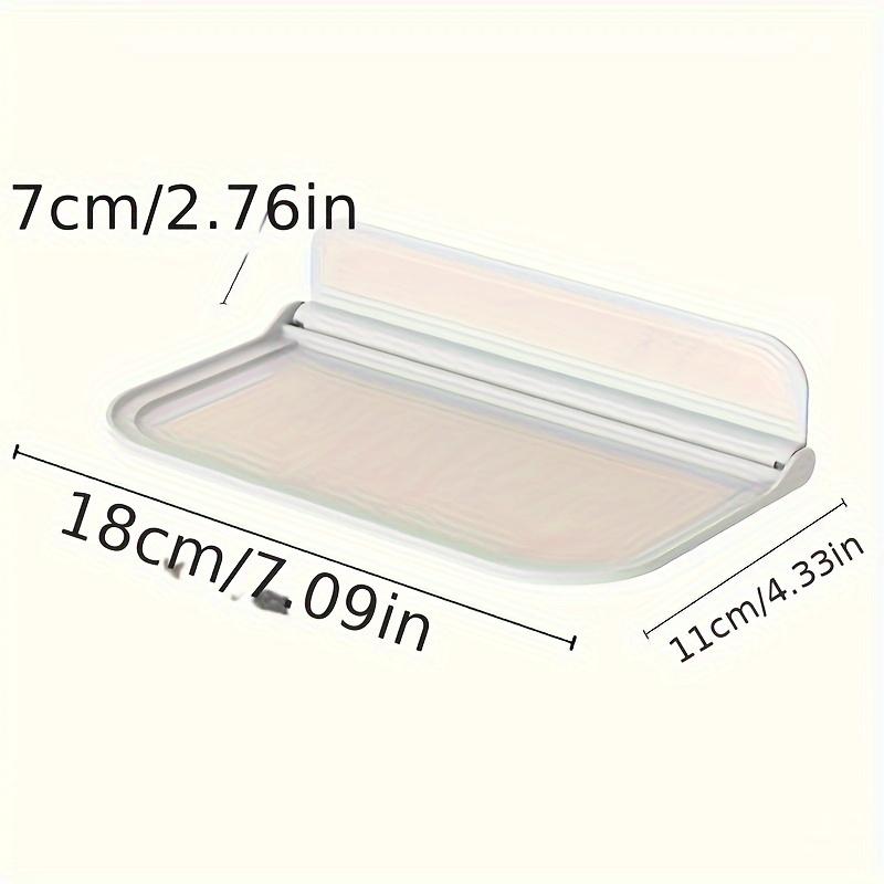 1 Piece Foldable Wall Rack, No-Drill Wall-Mounted Plastic Floating Rack, Household Bathroom, Hand Towel, Storage Rack