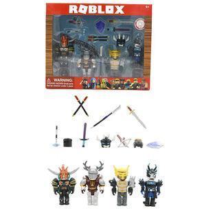 Roblox building block figurine with accessories comes in two color boxes, packaged in bags popular
