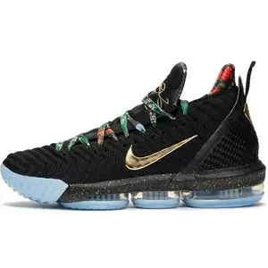 Nike LeBron 16 KC “Watch the Throne” Black Mid-Top Basketball Shoes for Men and Women Verifiable, with credentials and supporting global authentication