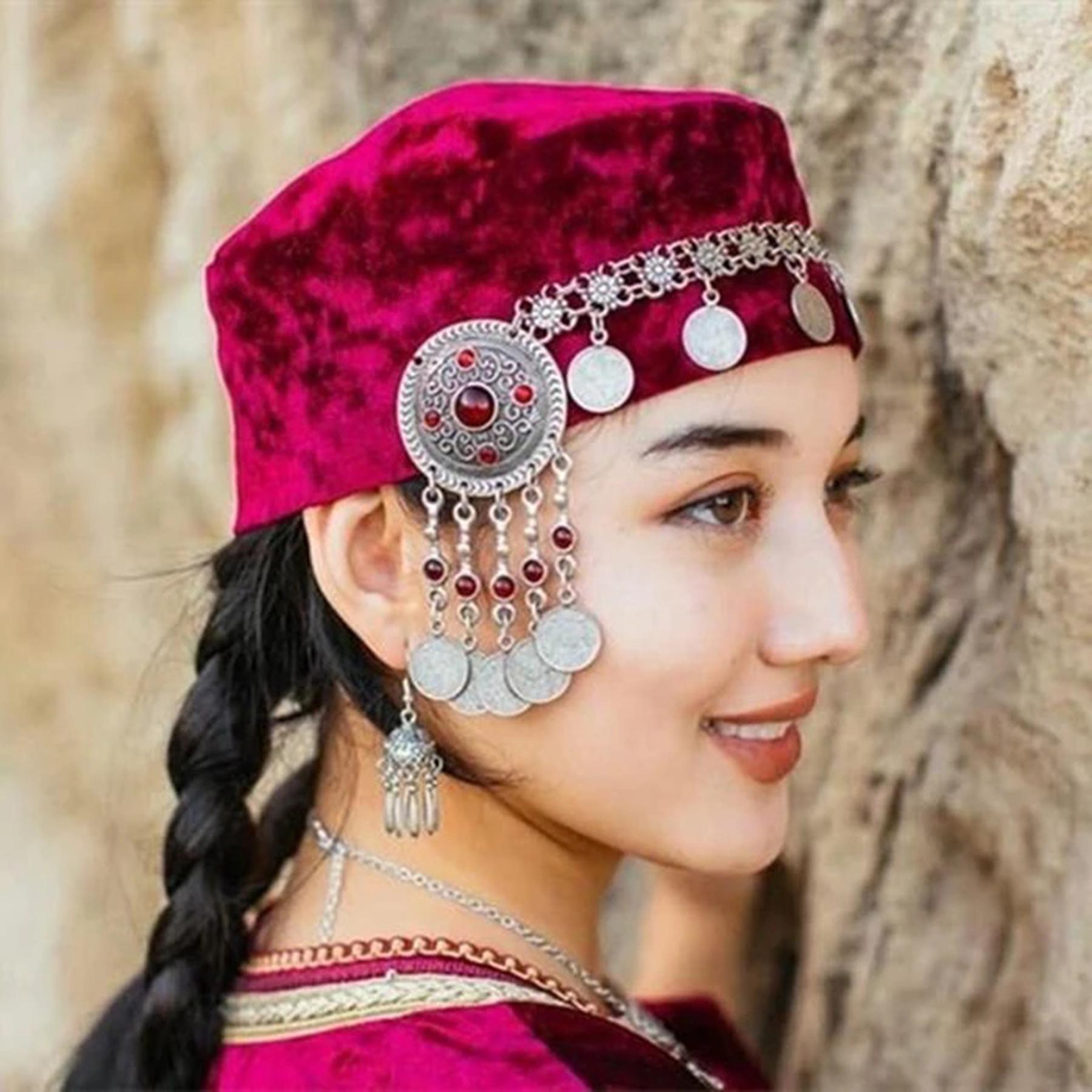 Vintage Coins Headband Head Chains Headpiece Boho Gypsy Ethnic Trible Hair Accessories Afghan Turkish Charms Female Hair Jewelry