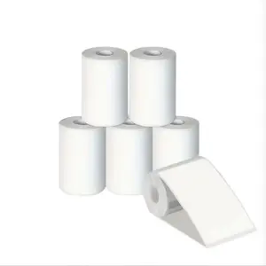 Thermal Label Paper, 6 Rolls Waterproof & Oil-proof Label Sticker, Label Paper for Phomemo M110 Label Printer, Office Stationery & Supplies for Indoor & Outdoor