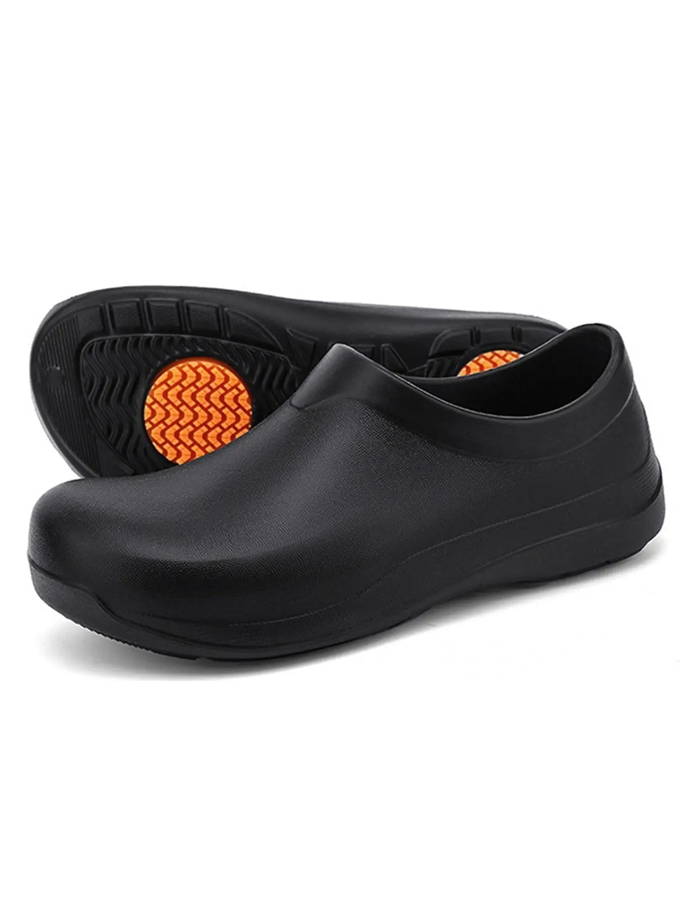 Non-Slip Work Shoes for Chefs, Safety Chef Shoes, Toe-Protecting, Comfortable All-Day Wear, Ideal for Healthcare, Hospitality, Food Service, Easy to Clean