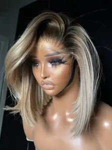 Real Human Hair Wavy Wig, 13x4 Lace Front, 14 Inches, 150 Density, Pre-Trimmed Baby Hair, Daily Wear for Women