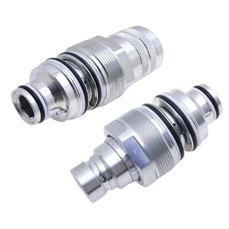 FridayParts Hardware Male & Female Flat Face Hydraulic Coupler Kit with Fluid Connection, Diameter-Compatible, Part Nos. 6679837-6680018, Compatible with Bobcat S205, S220, S250, S300, S330, S450