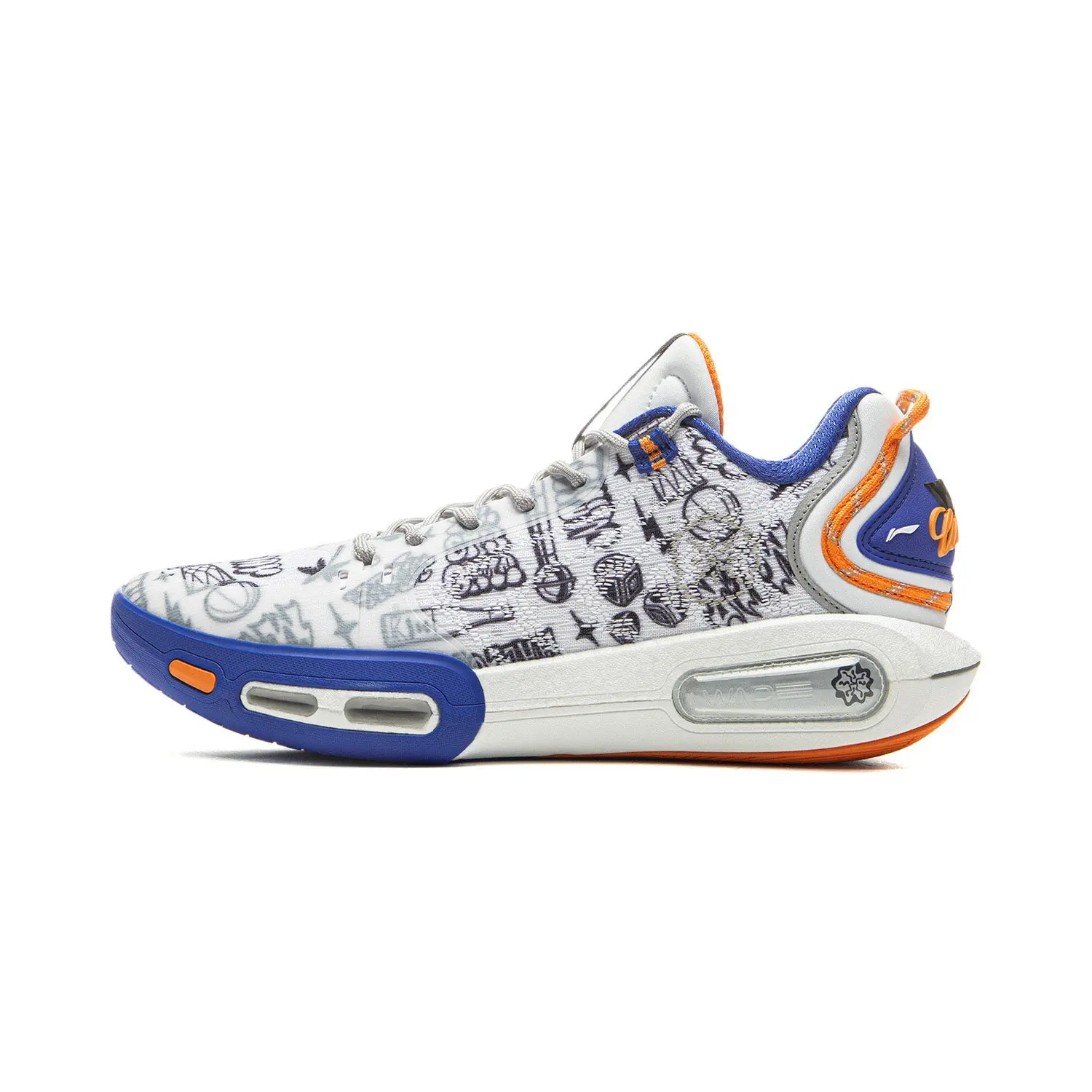 Way of Wade Shadow 7 Series "JayFlow" Unisex Multi-Size Pro Basketball Shoes - Fabric Upper, Durable Laces, Agility-Enhancing Speed-Focused Design, Lightweight Foam Midsole, JayFlow Pattern