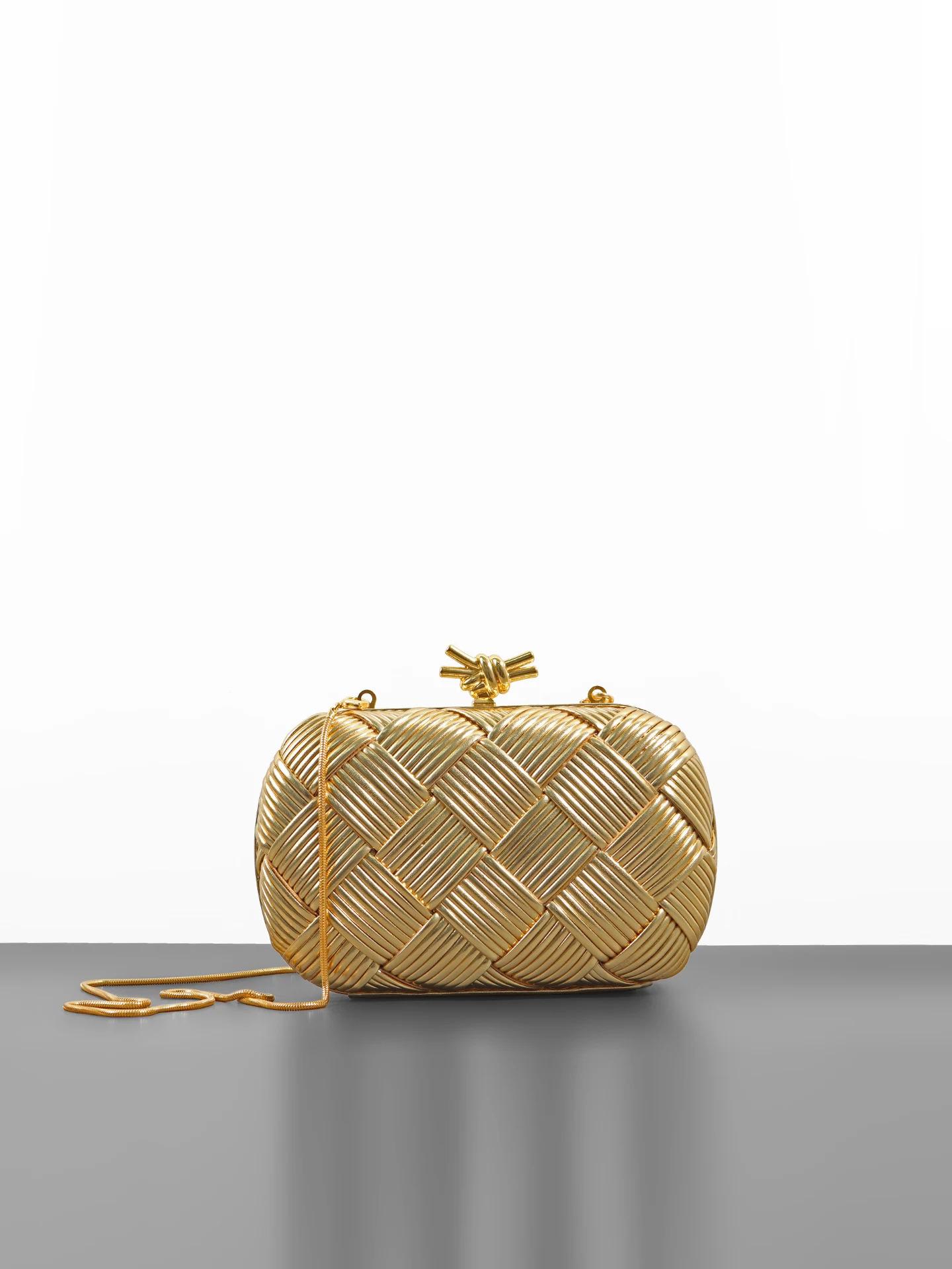 2026 Trend Luxury Golden Evening Bag For Woman Designer Party Silver Purses Elegant Women's Crossbody Bag Ladies Wedding Clutch