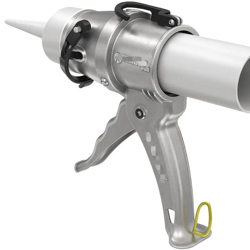 New aluminum alloy glue gun, labor-saving and anti-drip, ultra-short portable glass glue gun