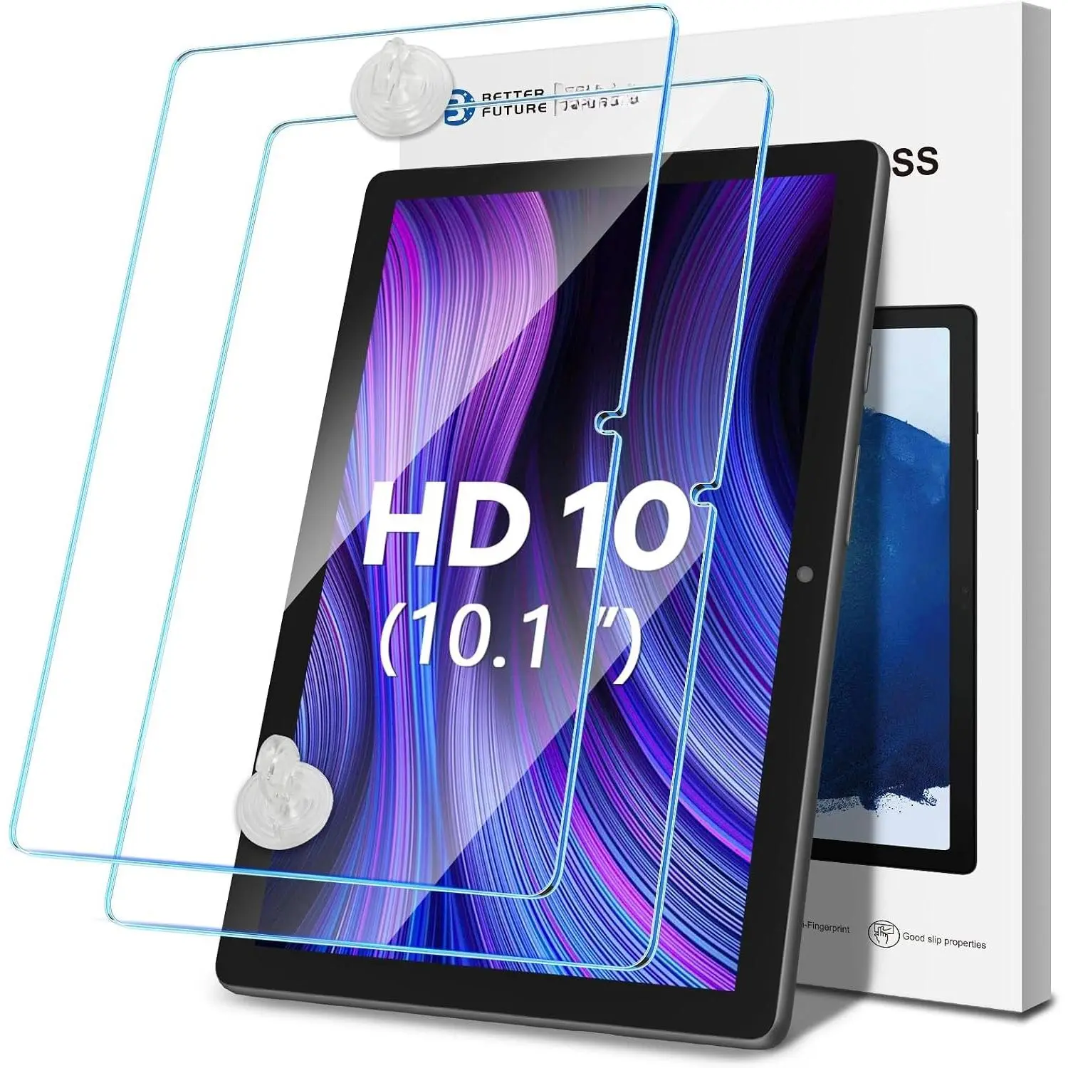 2-Pack Tempered Glass for  Fire  10 Screen Protector (10.1" Tablet), 9H Glass for Fire  10/10 Plus/10 /10  Pro Tablet Screen Protector (2023/2021,13th/11th Gen)[Easy Installation][Anti-Scratch]